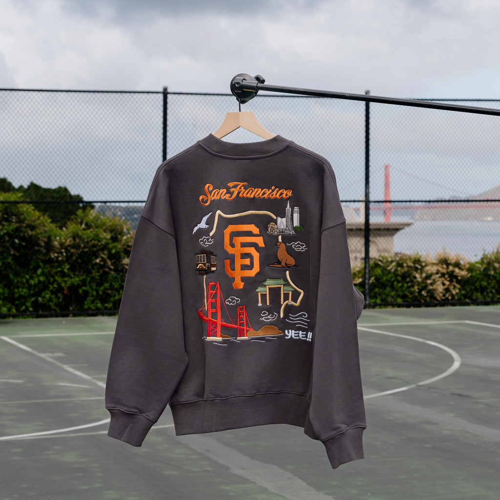 San Francisco Sukajan Embroidered Crewneck Sweater