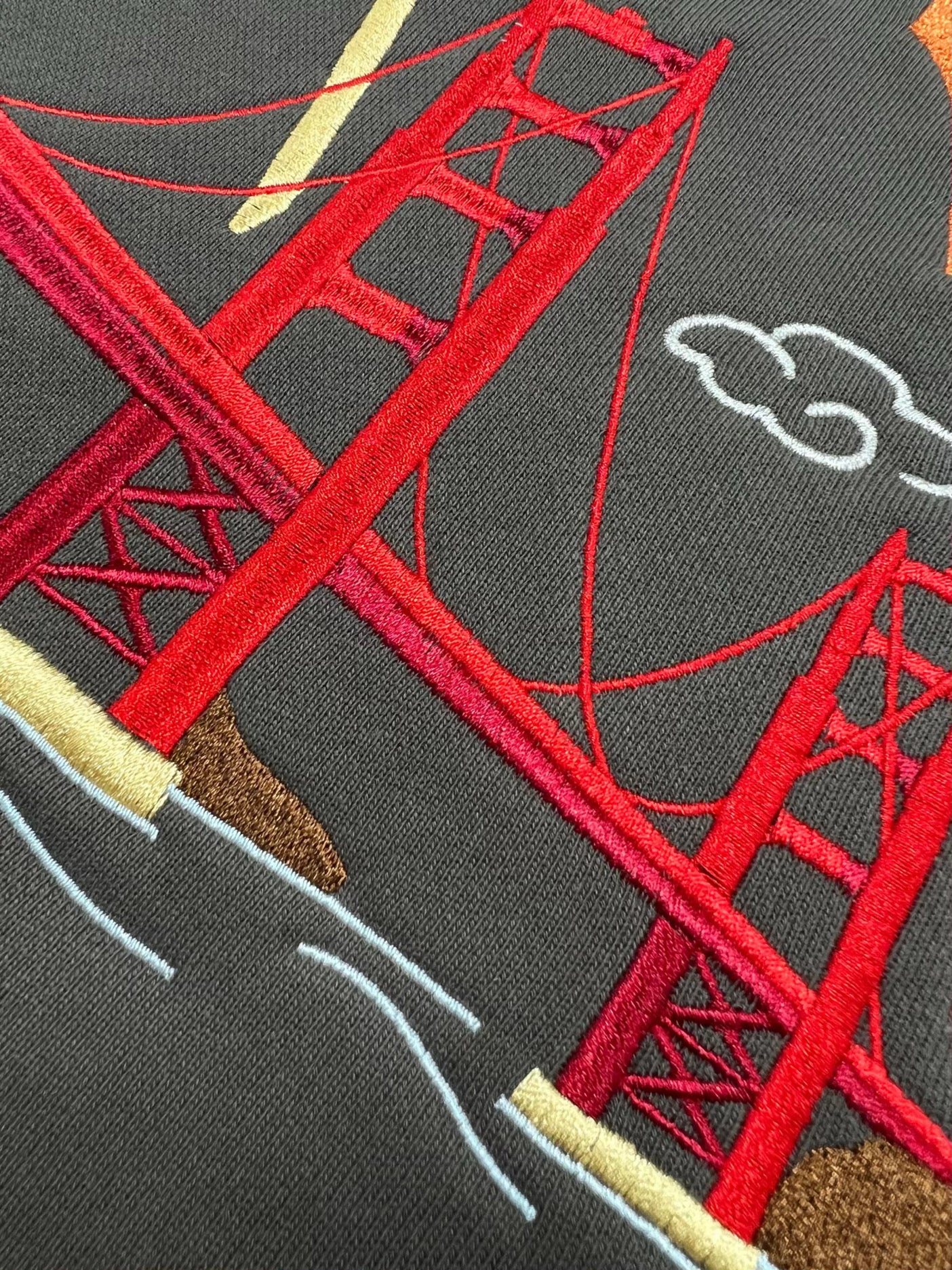 San Francisco Sukajan Embroidered Crewneck Sweater