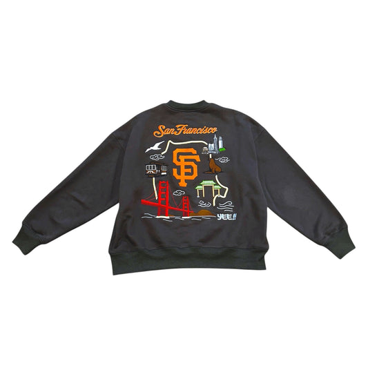 San Francisco Sukajan Embroidered Crewneck Sweater
