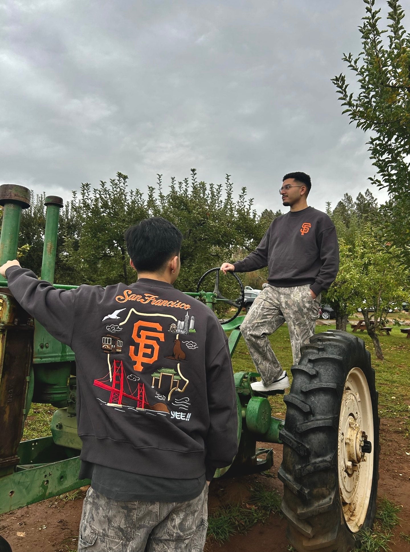 San Francisco Sukajan Embroidered Crewneck Sweater